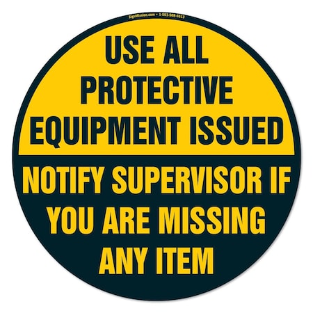 Use All Protective Equipment 16in Non-Slip Floor Marker, 3PK
